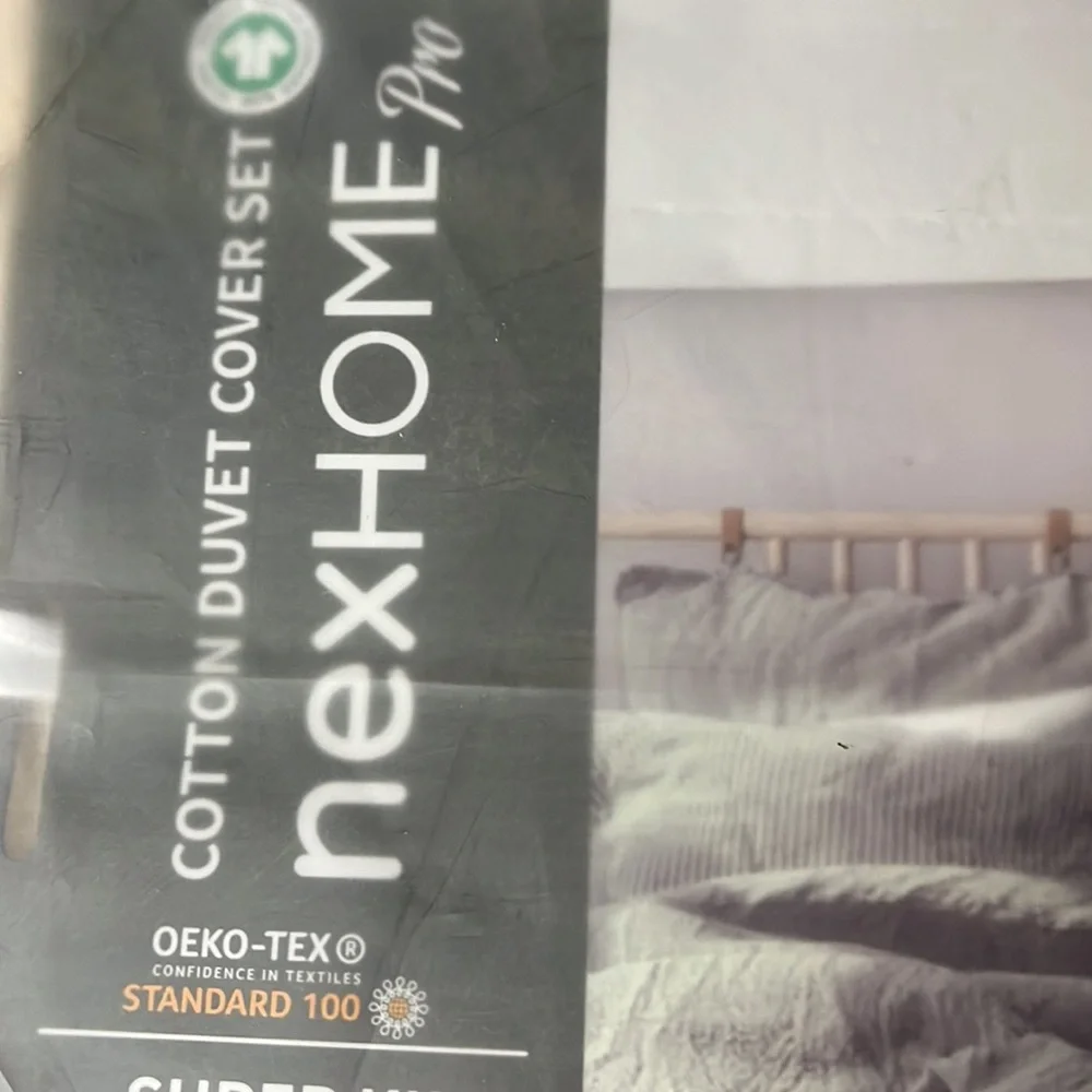 nexHOME Cozy natural Duvet108”x98” Set 2 pillowcases 20”x36” organic cotton